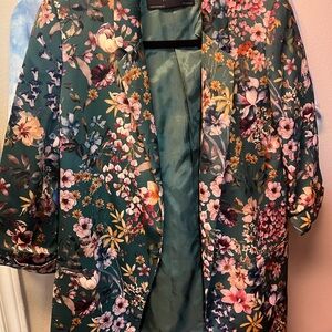Zara Floral Print Dress jacket / blazer